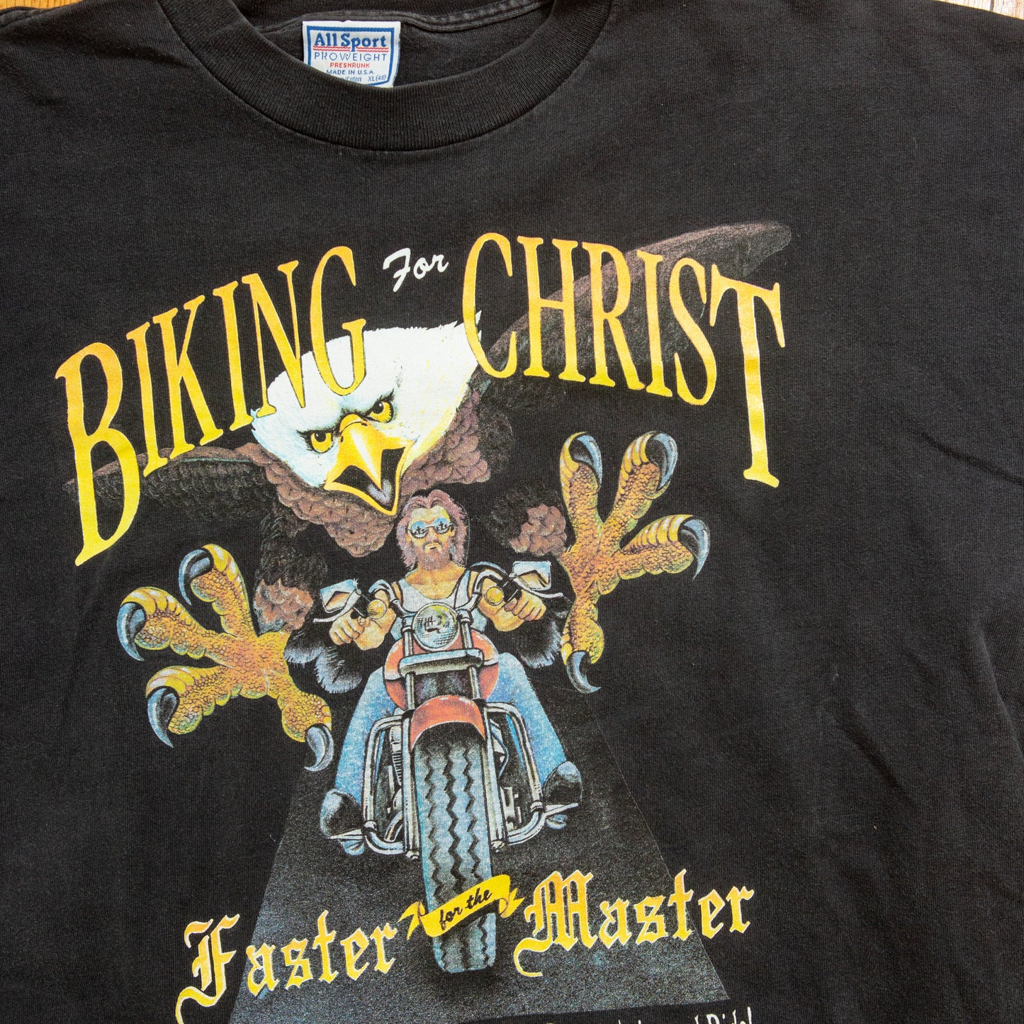 1993 "Biking for Christ" T-Shirt Shirt