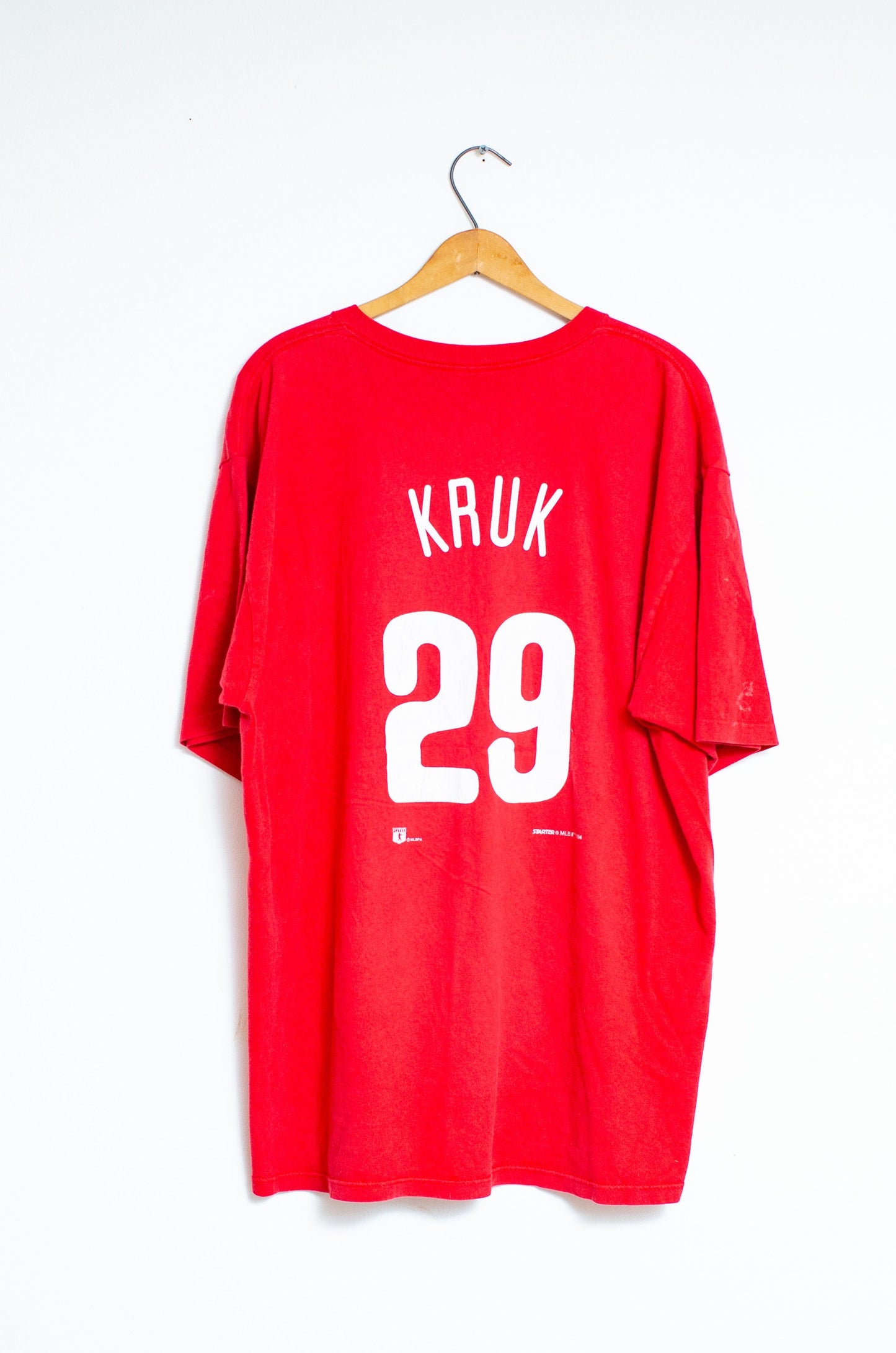 Vintage 1994 Phillies John Kruk Starter T-shirt XL
