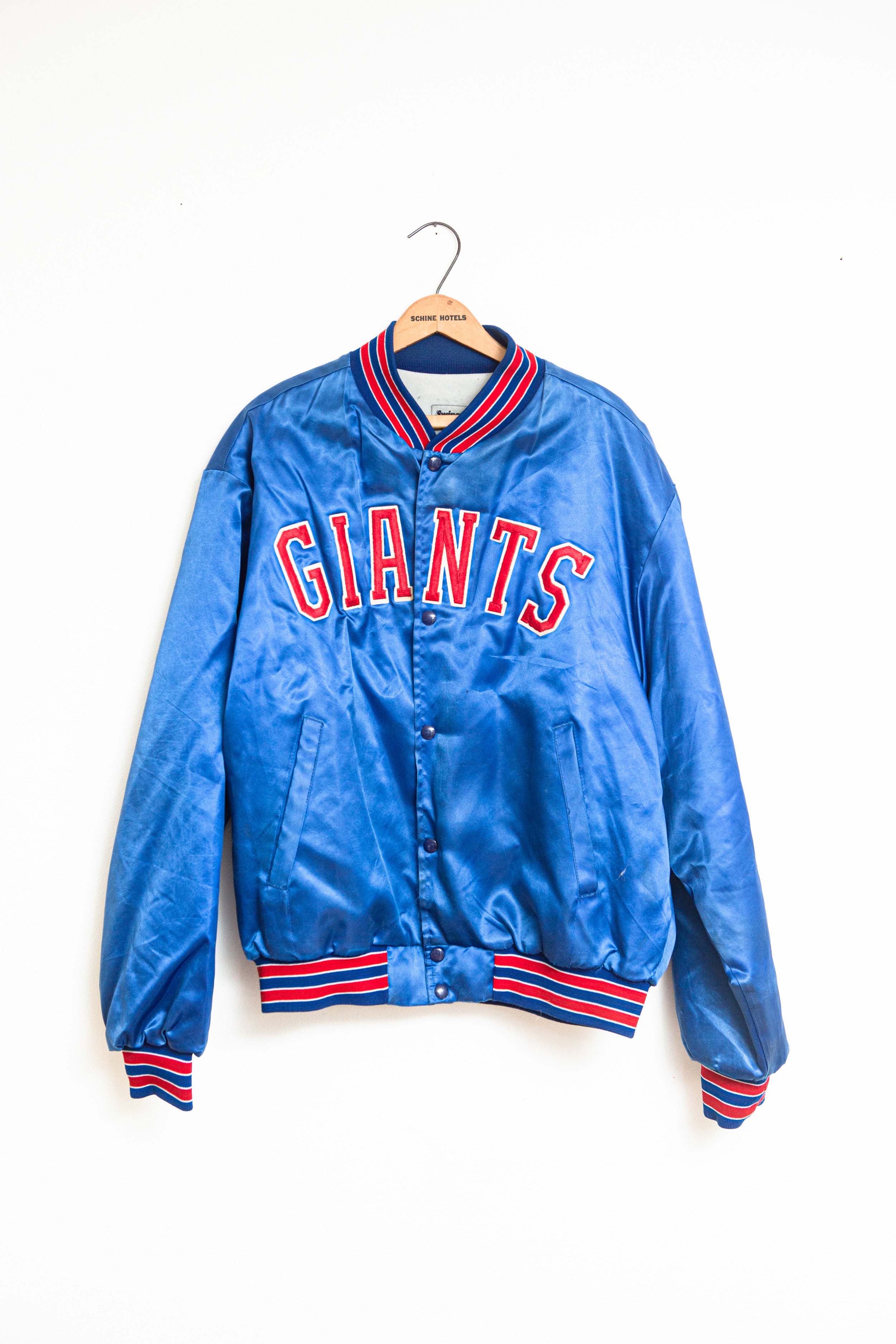 Vintage 1980's New York Giants Swingster Satin Jacket Mens XL