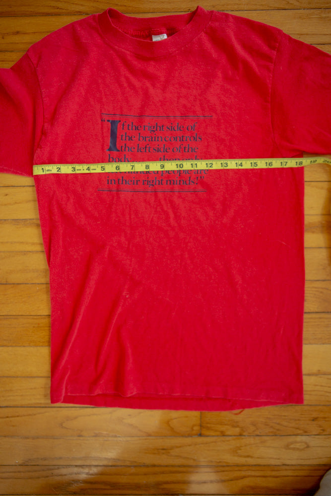 80's Single Stitch T-shirt "Left Handed people"