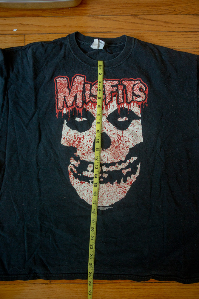 Vintage Black 2004 Misfits Concert T-shirt Size XXL