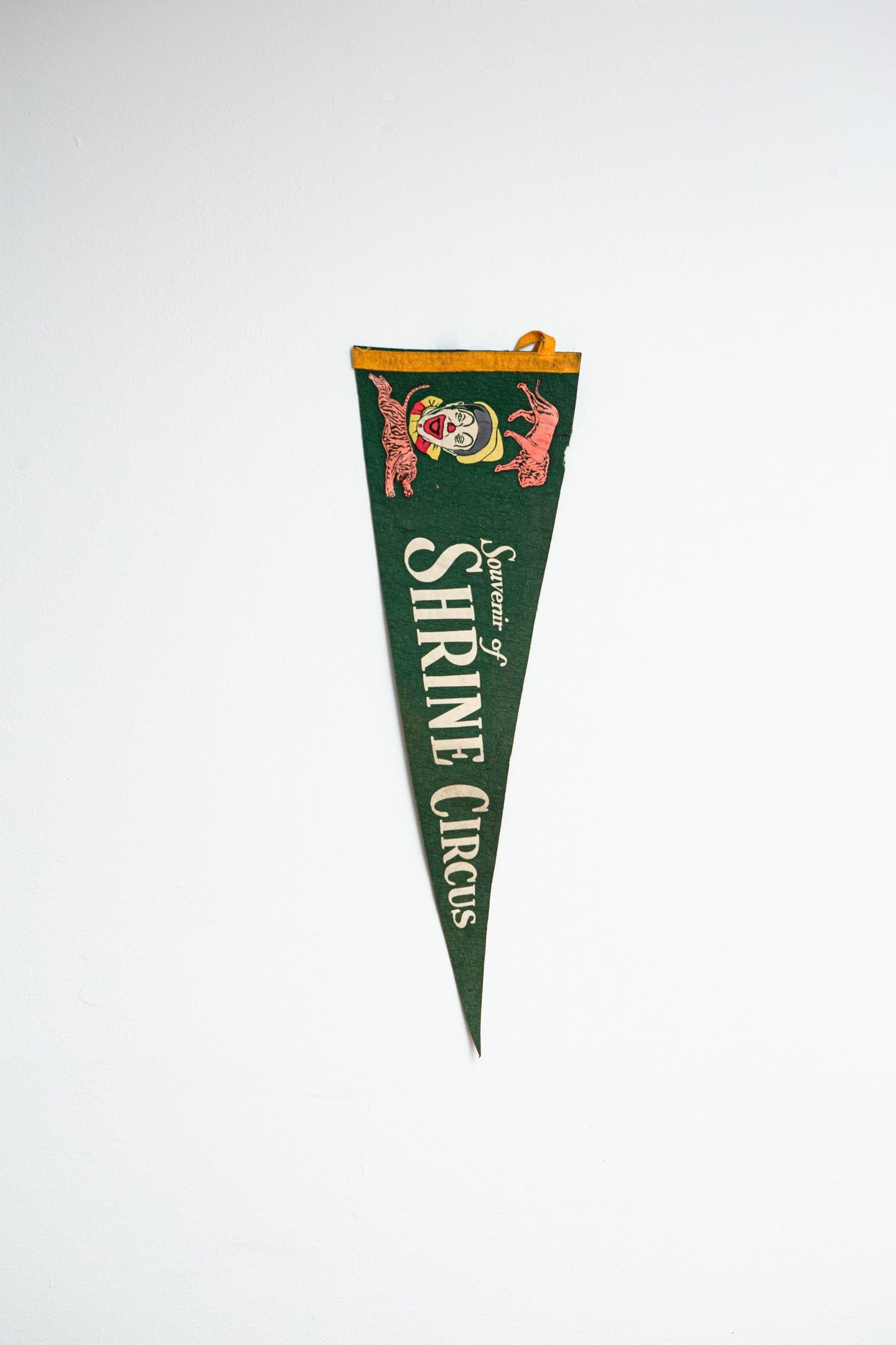 Vintage Souvenir of the Shine Circus pennant