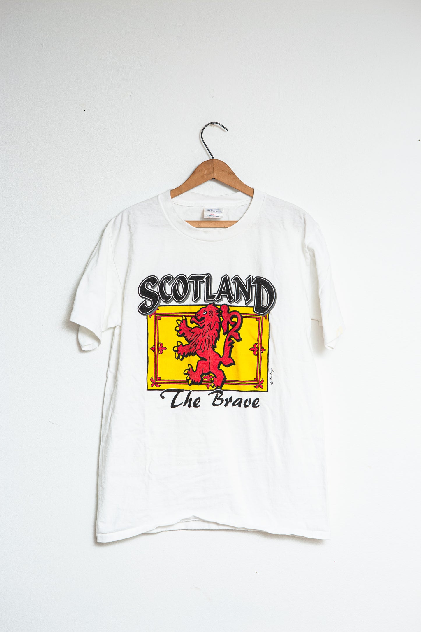 Vintage Scotland The Brave T-shirt Size M