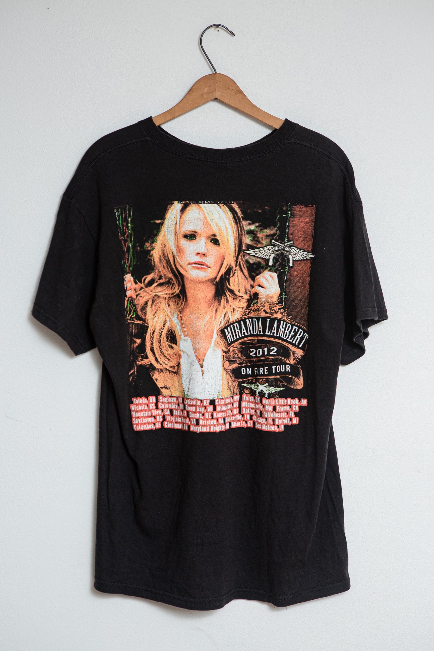 2012 Miranda Lambert On Fire Tour T-shirt