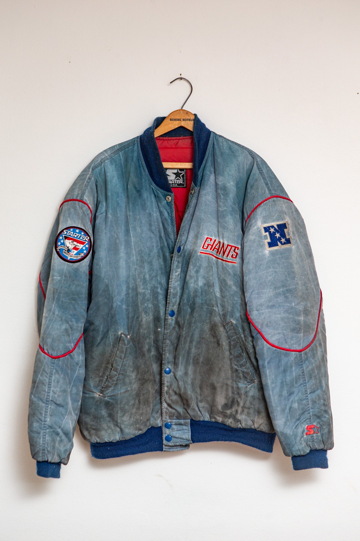 New York Giants Acid Wash Starter Jacket Men’s XL