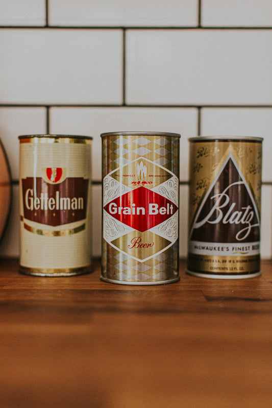 3 Vintage Beer cans