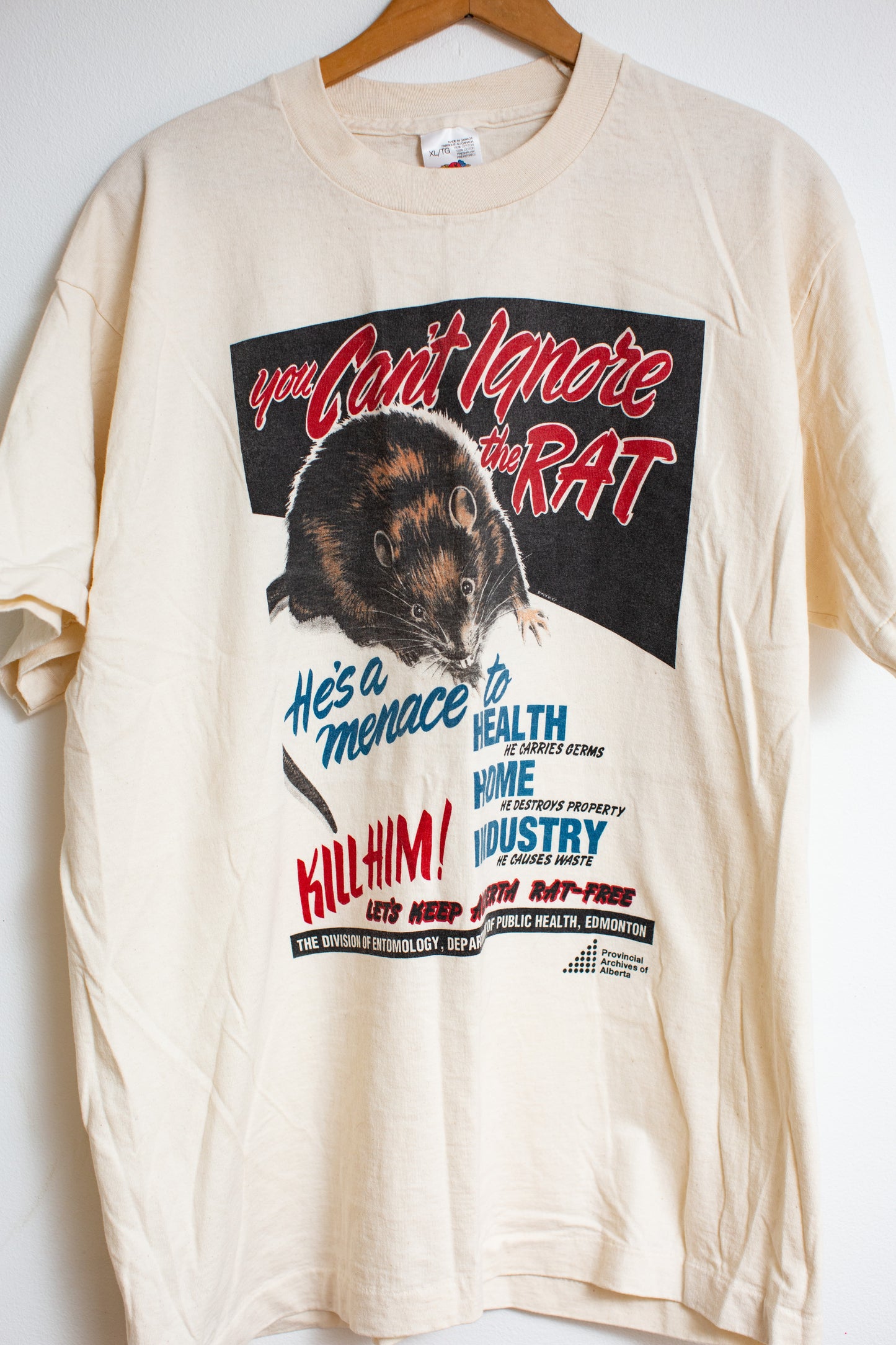 Vintage Single Stitch You Can't Ignore the Rat Alberta T-shirt