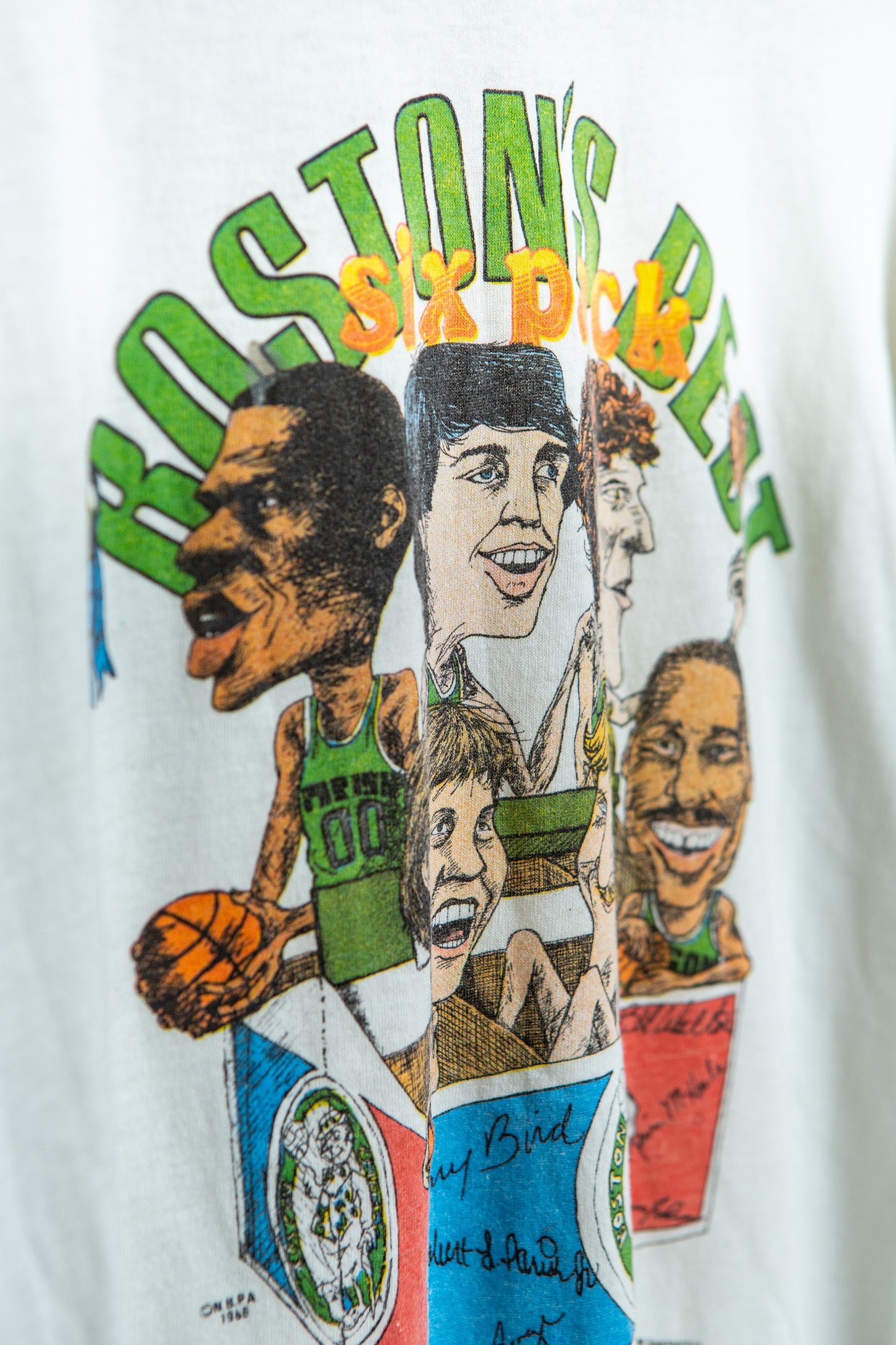 Vintage 1986 Boston Celtics Six pack Ringer t-shirt M