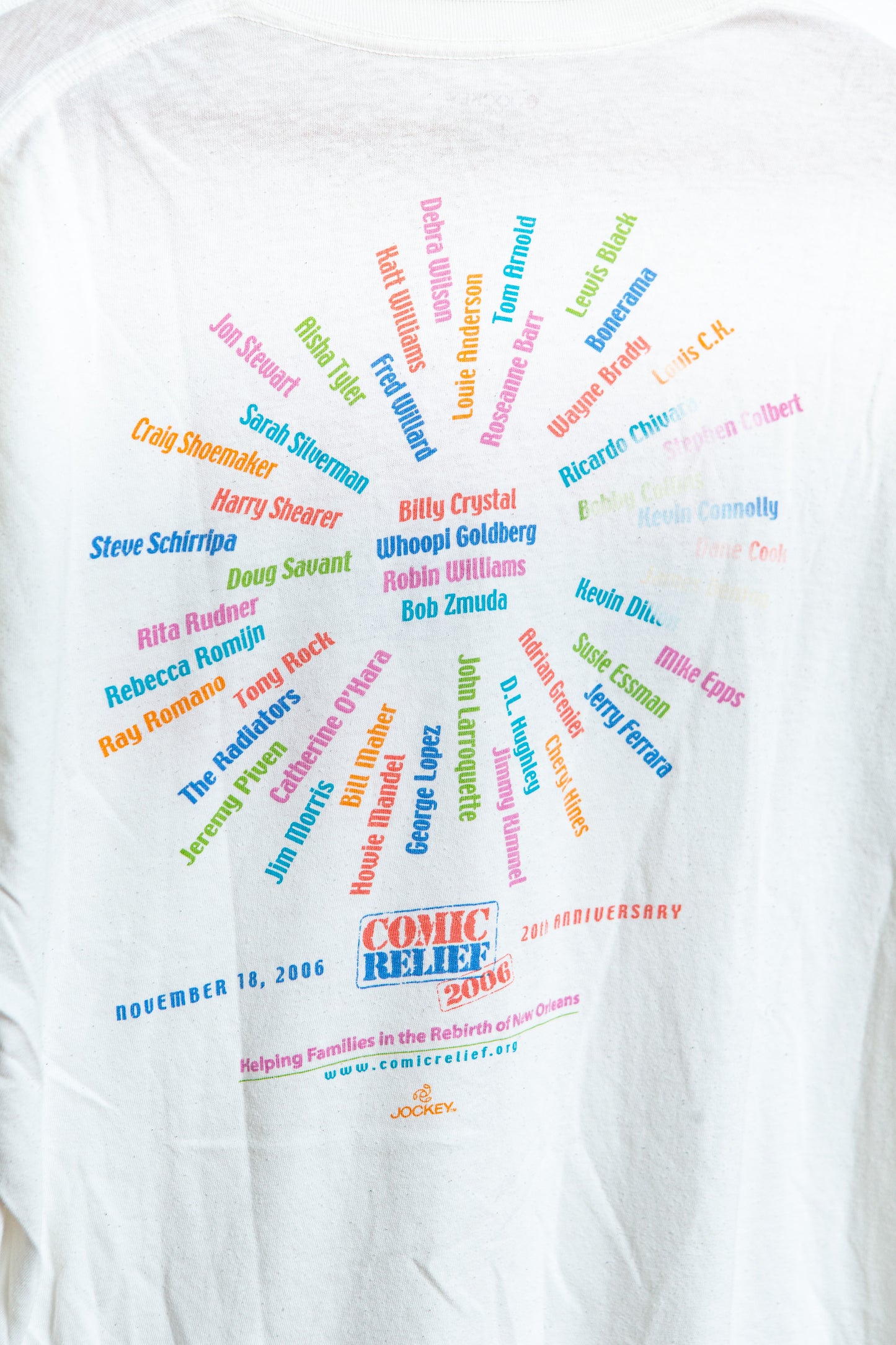 2006 Comic Relief T-shirt- Robin Williams Size L