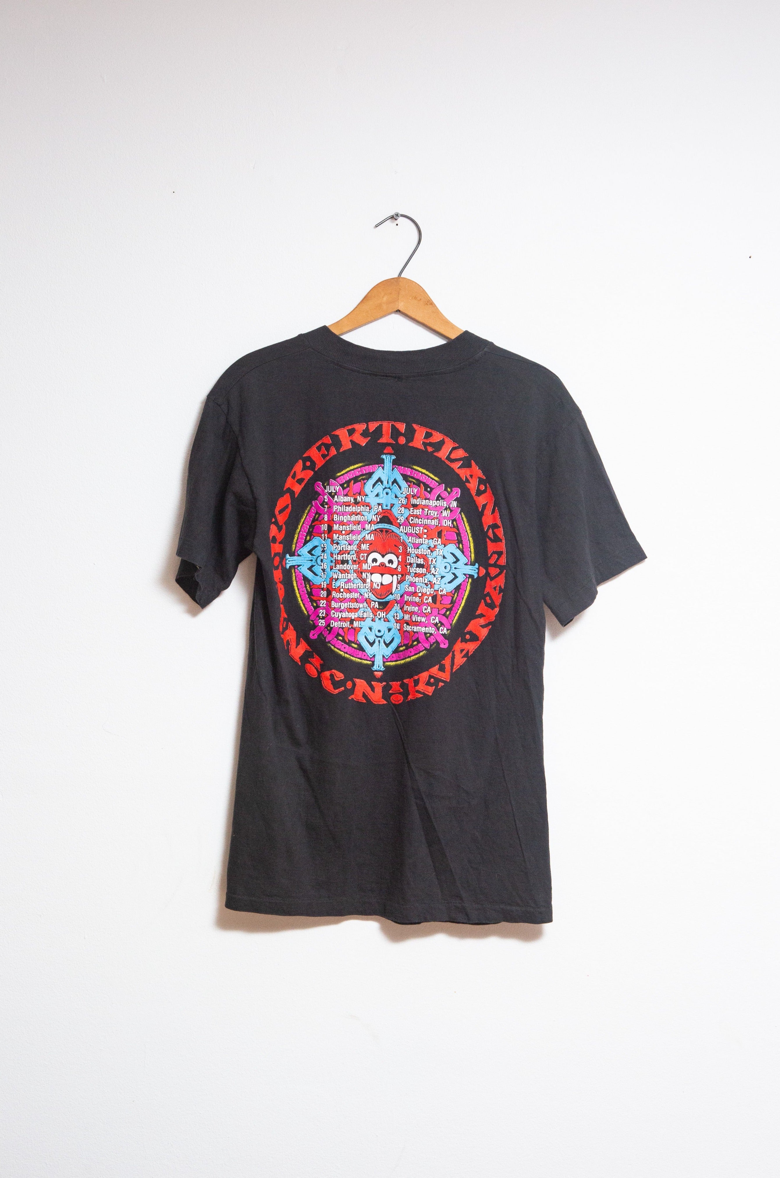 Vintage 1990 Robert Plant Nirvana Tour T-shirt Size M